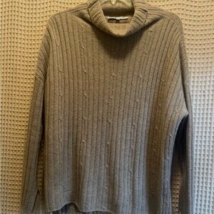 The Cashmere Project 100% Cashmere Ribbed Turtleneck Sweater – Size Small